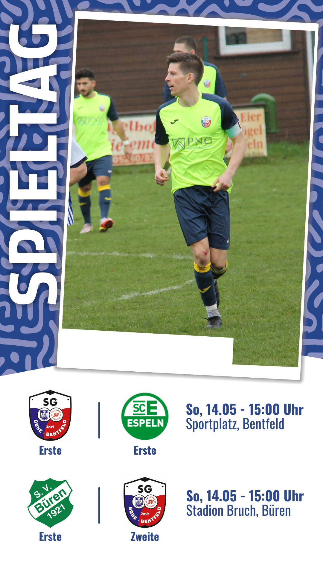 Spiele der I. und II. Mannschaft am Muttertag