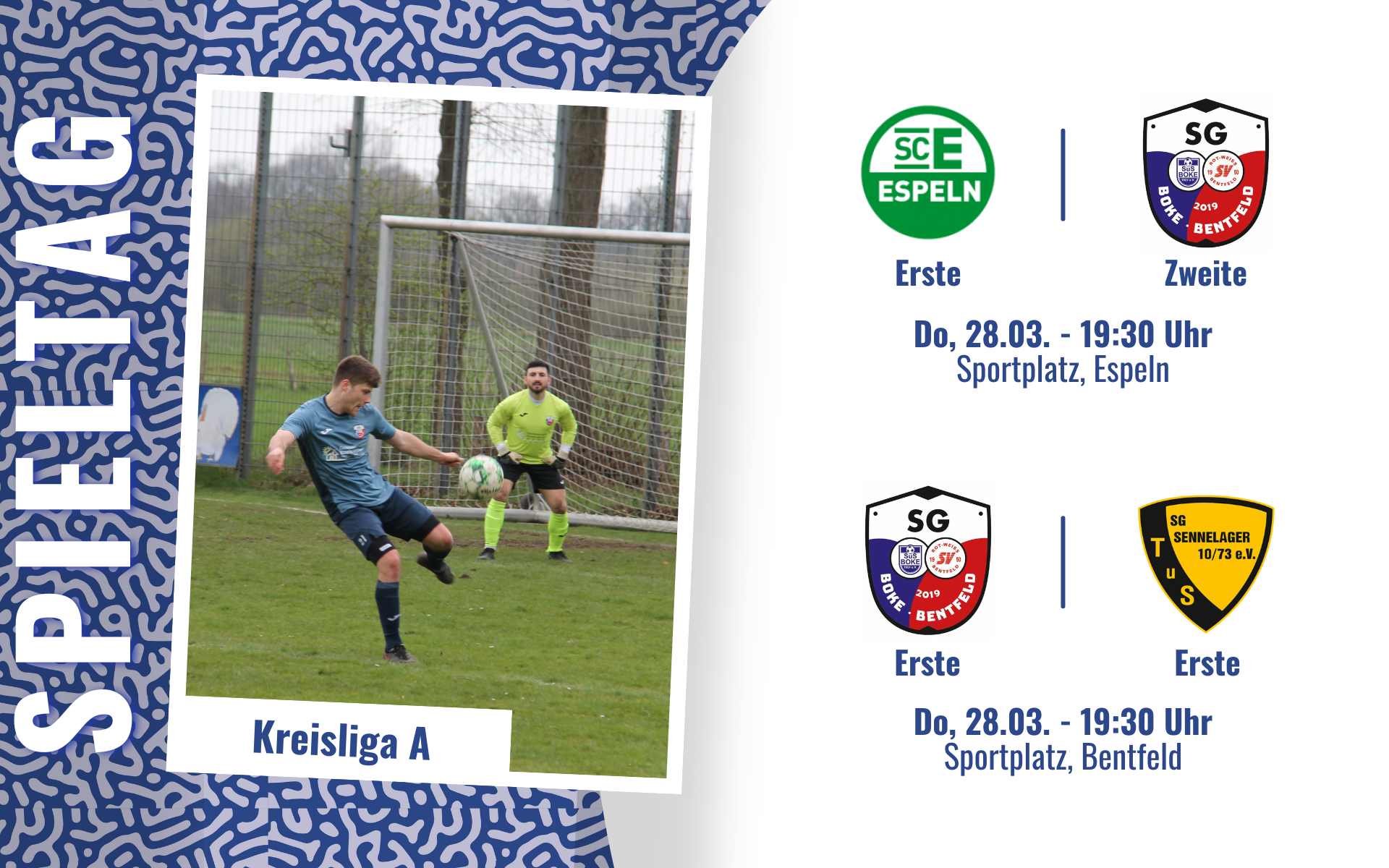 Spiele der I. und II. Mannschaft am Gründonnerstag