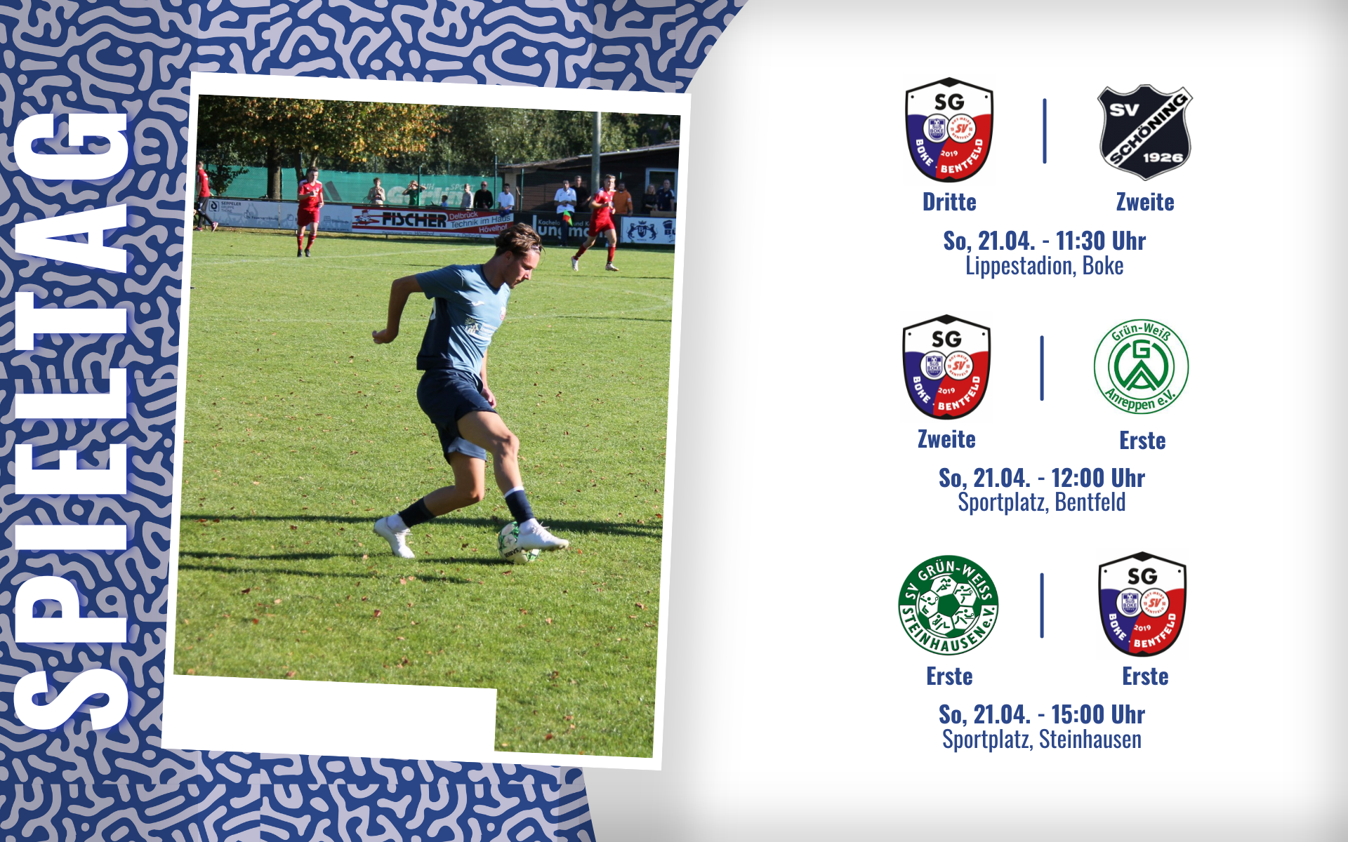 Derbyzeit am Sonntag: SG-Reserve empfängt GW Anreppen