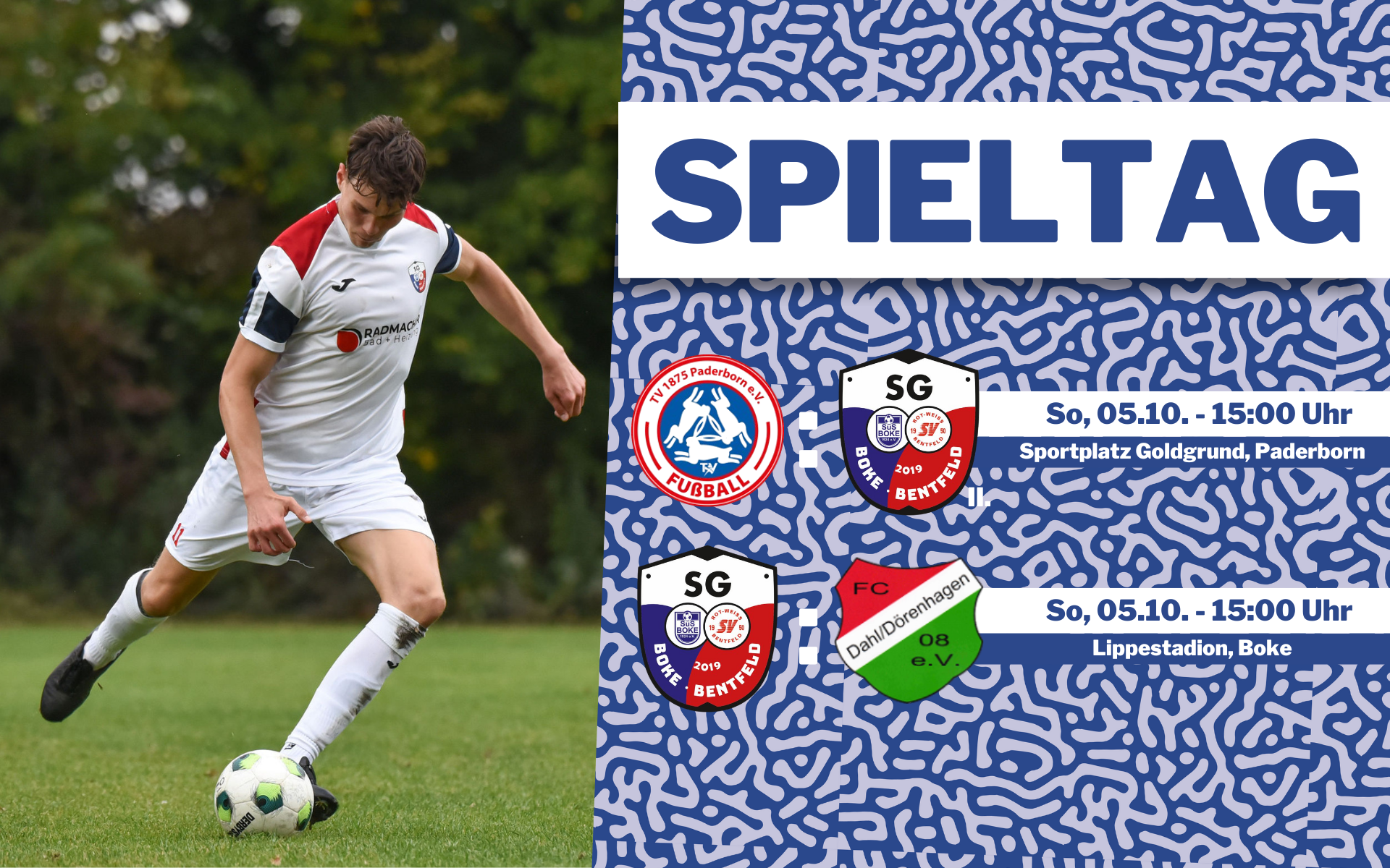 Der FC Dahl/Dörenhagen ist am 5. Oktober zu Gast bei der SG Boke/Bentfeld