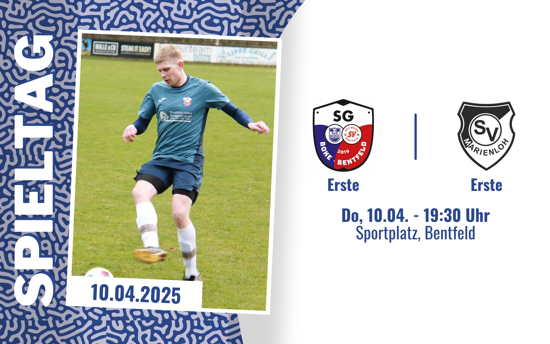 SG empfängt am Donnerstag den SV Marienloh zum Topspiel