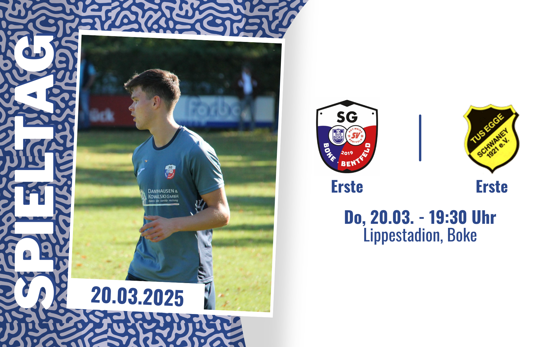 SG Boke/Bentfeld erwartet am Donnerstag TuS Egge Schwaney