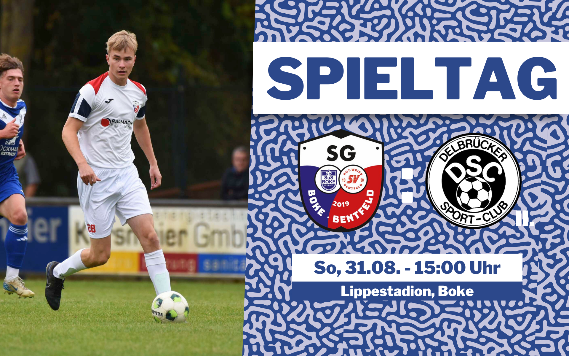 Bezirksliga-Derby Nr. 2: SG Boke/Bentfeld empfängt Spitzenreiter Delbrücker SC II