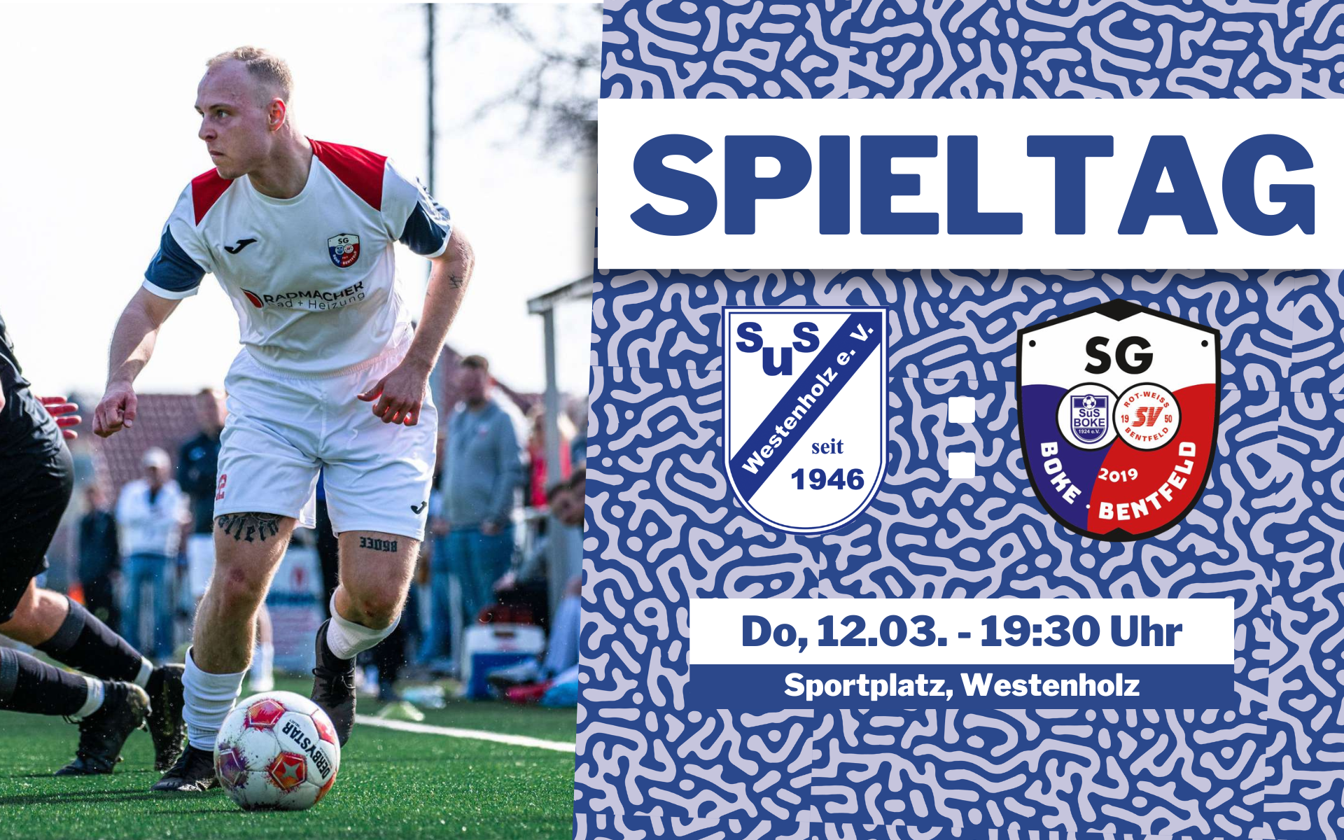 Nachholspiel am Donnerstag: Spielgemeinschaft Boke/Bentfeld ist beim SuS Westenholz zu Gast