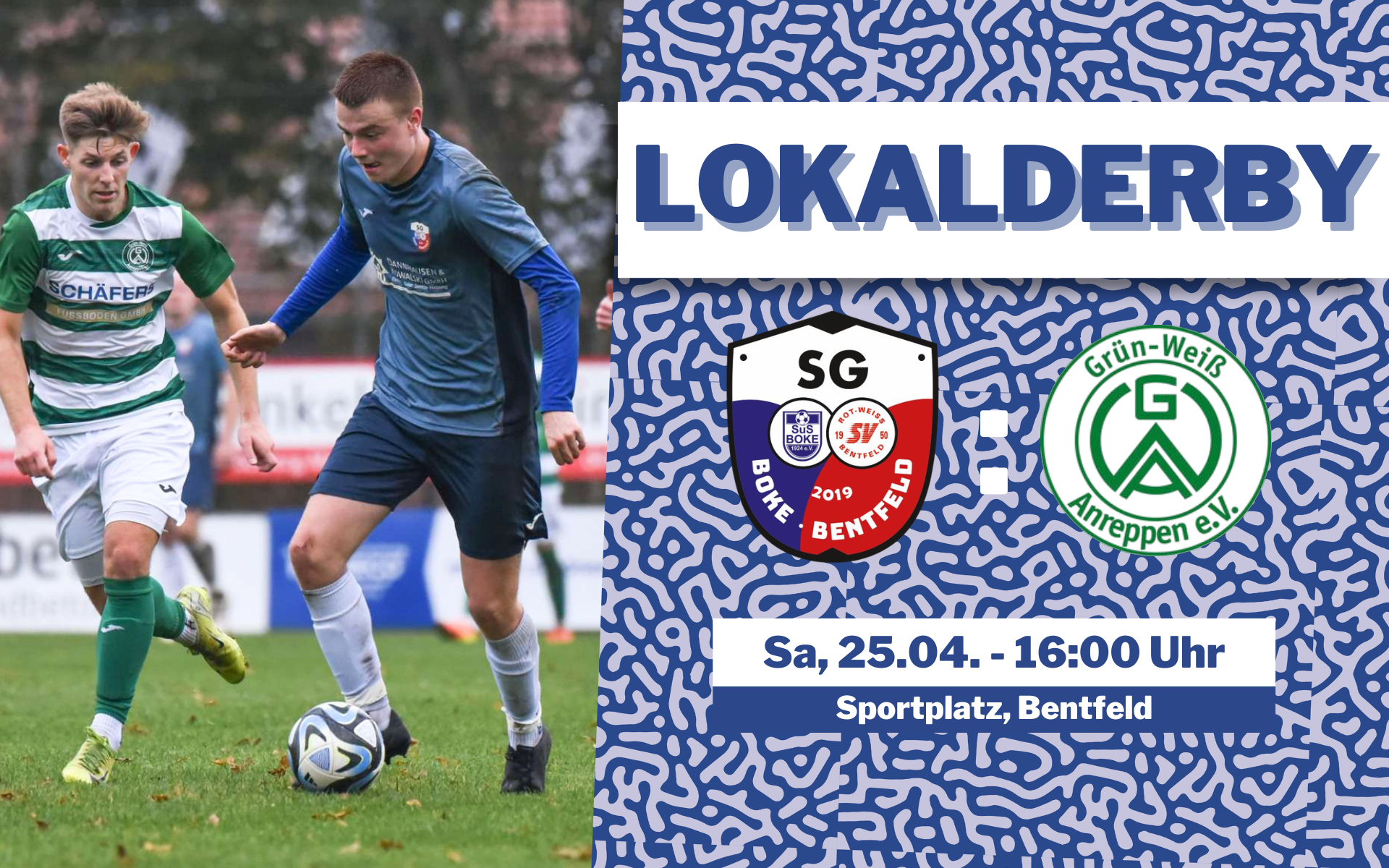 Bezirksliga-Derby am Samstag: SG Boke/Bentfeld empfängt GW Anreppen