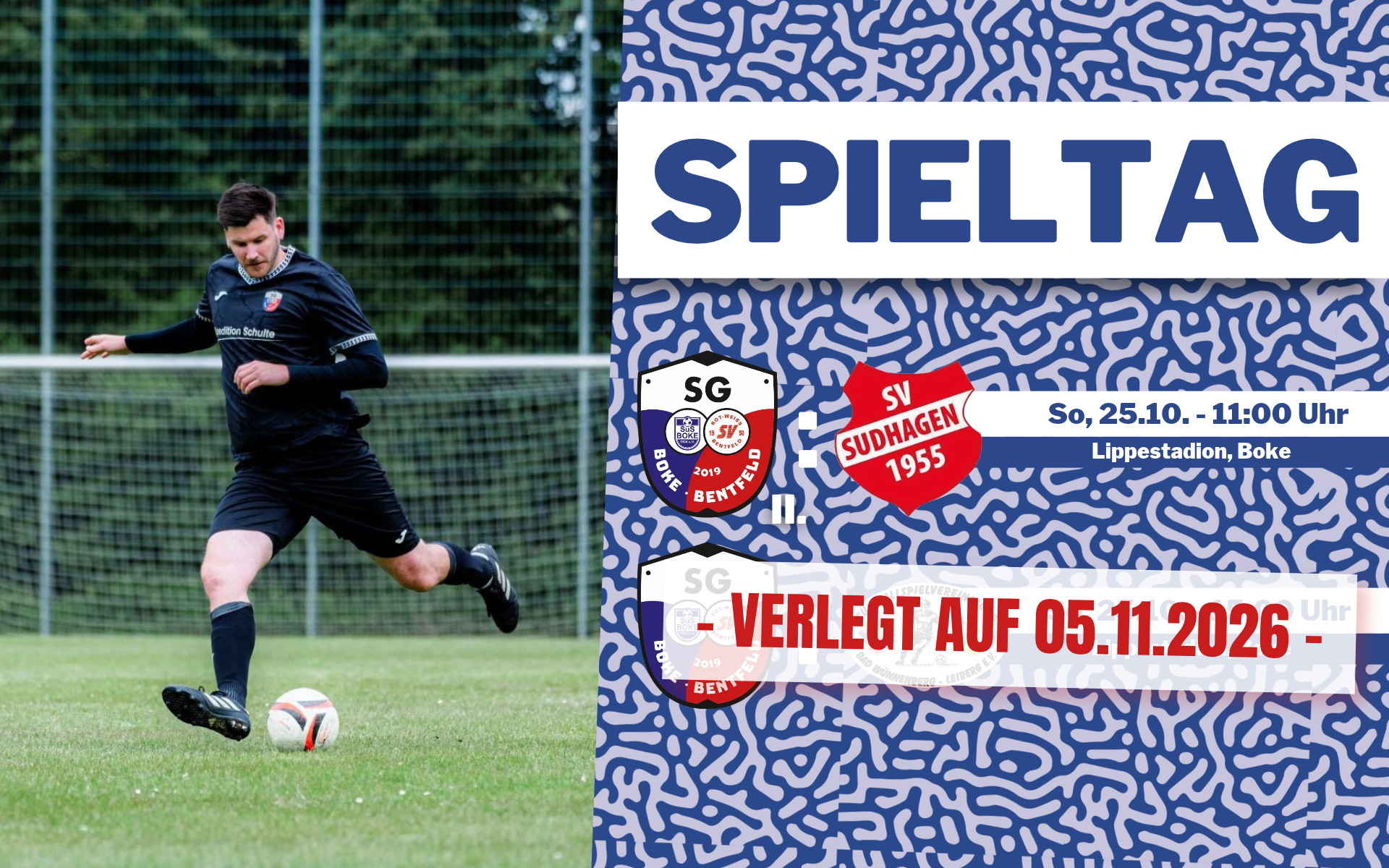 Lokalderby am Sonntag: Die SG Boke/Bentfeld II erwartet den SV Sudhagen